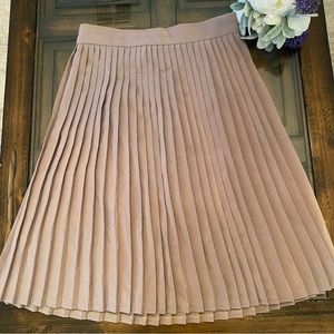 American Apparel Tan Pleated Skirt size S